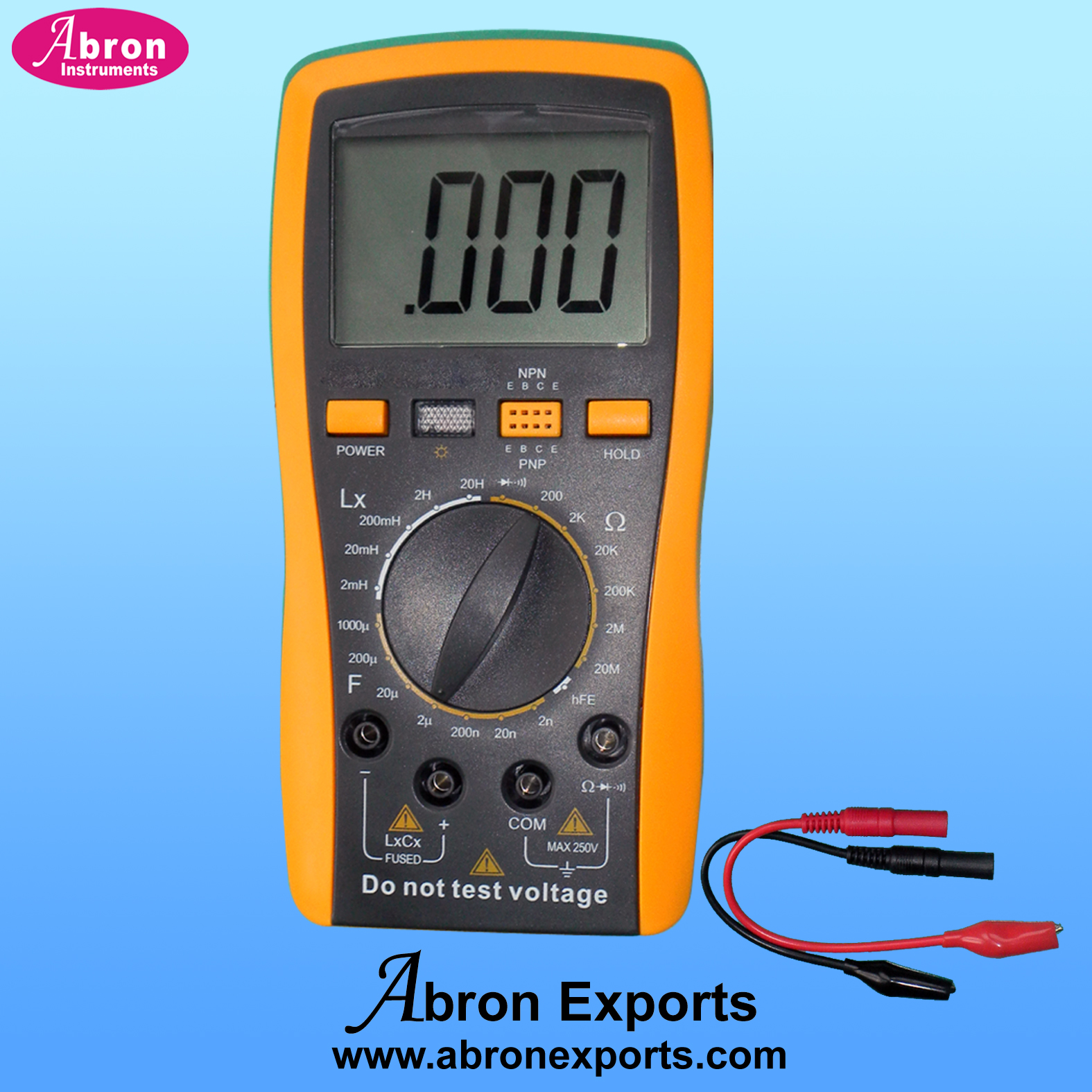 Capacitance Meter Digital  auto range 10pf- 30mfd LCD with 9V battery operated and pair of probes AE-1218AU	